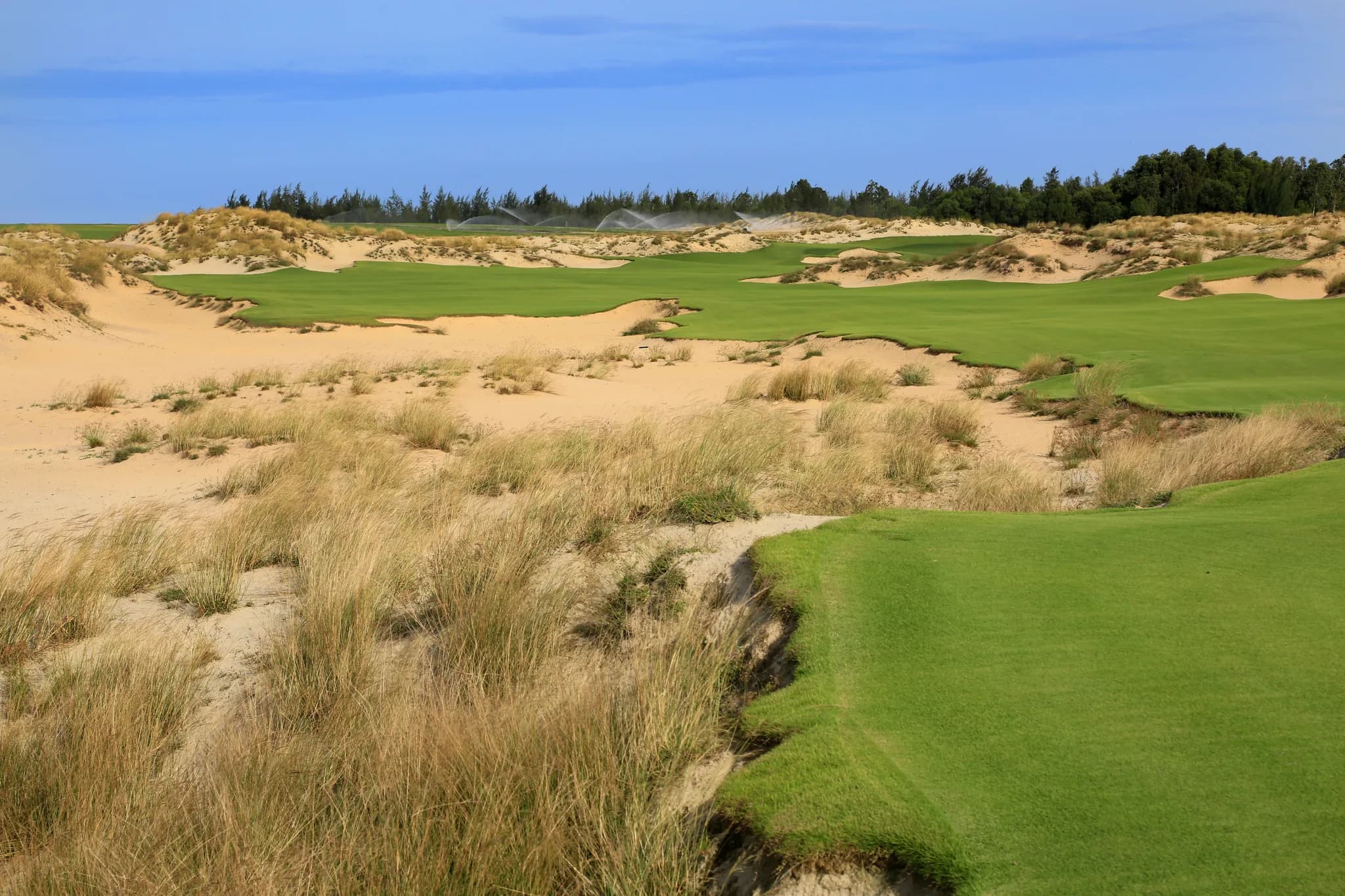 Vietnam Golf Course at Sunset